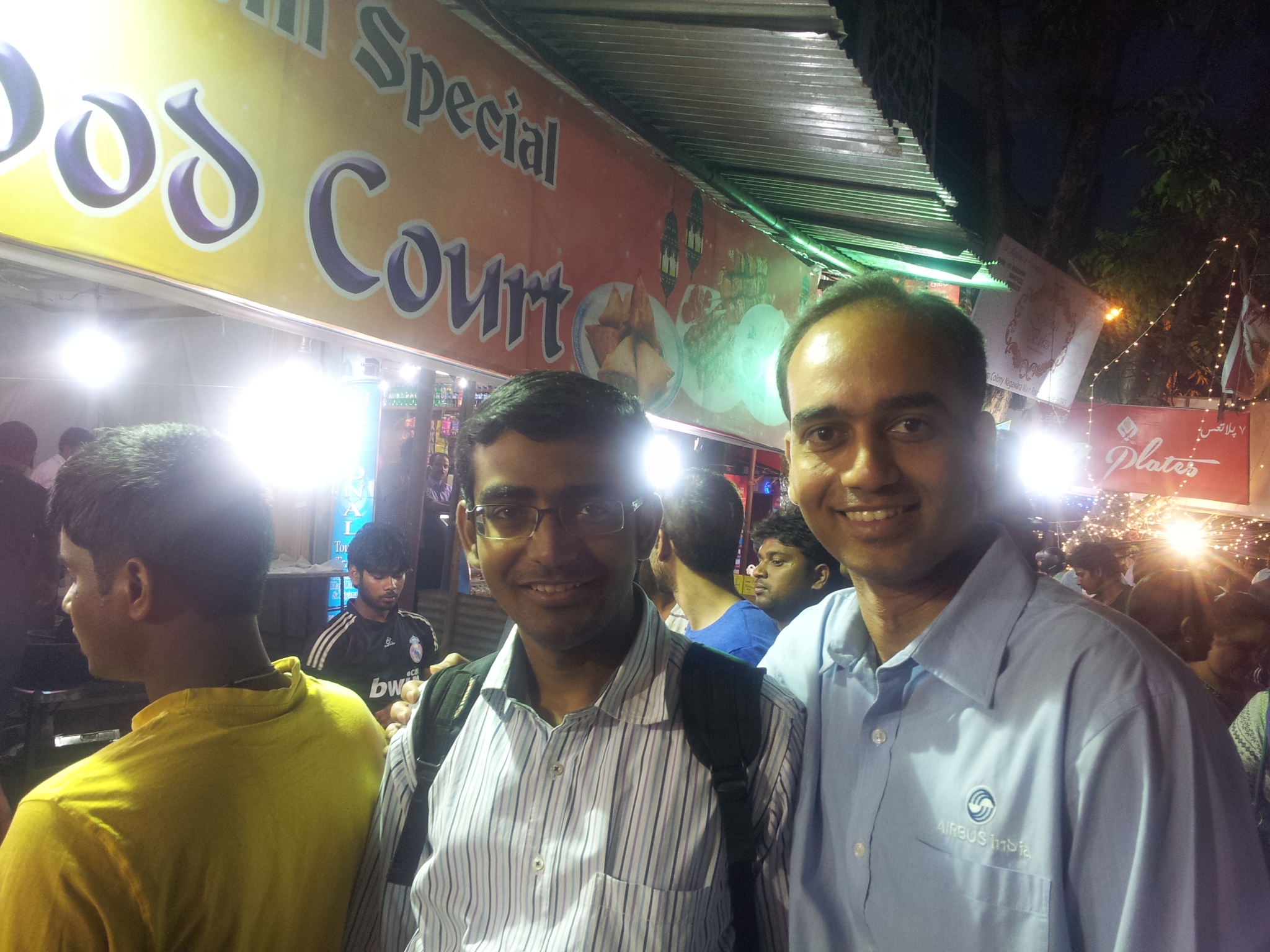 Mainak and Rueben - my colleagues and fellow food tasters.