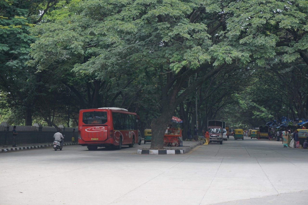This is Madiwala junction. The place which marks the onset of proper greenery in Bangalore. Compare this with the picture of concrete jungle on ORR.
