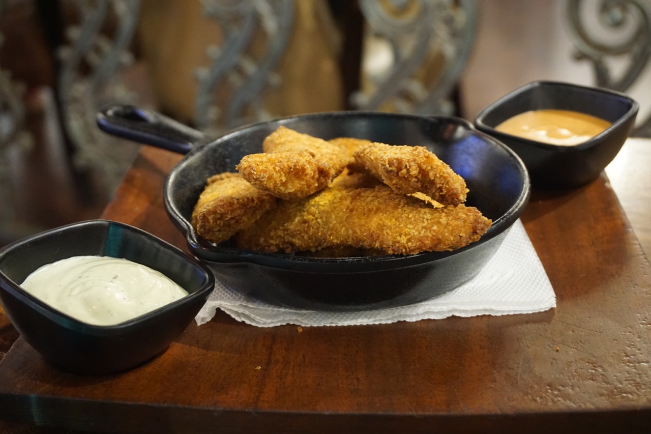 The fish fingers at Lazy Mozo were delicious.