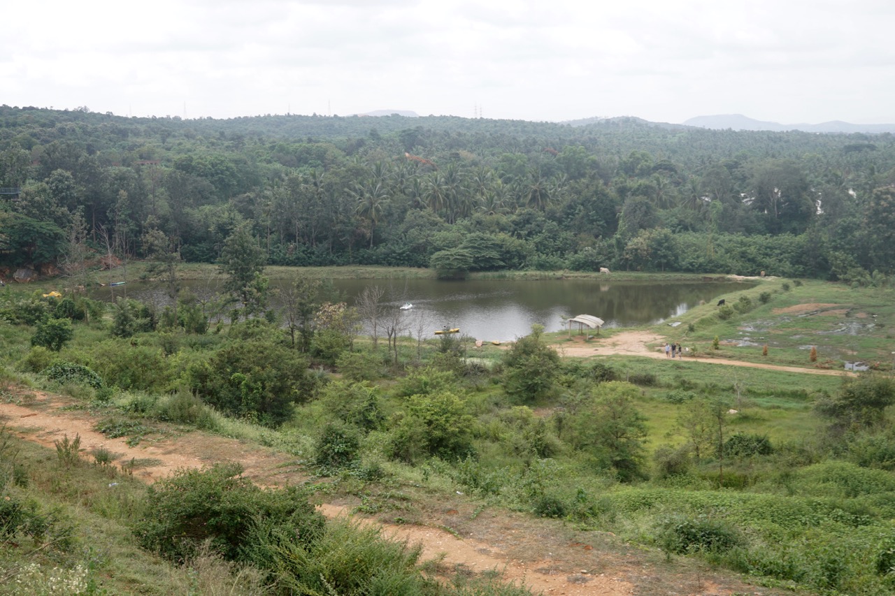 An artificial lake within the resort premises was used for jet skiing and kayaking.