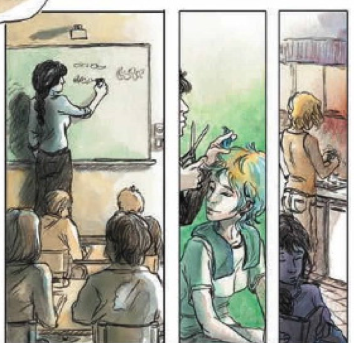 Closer look into the final three panels of the &ldquo;seventeen to thirty&rdquo; montage.