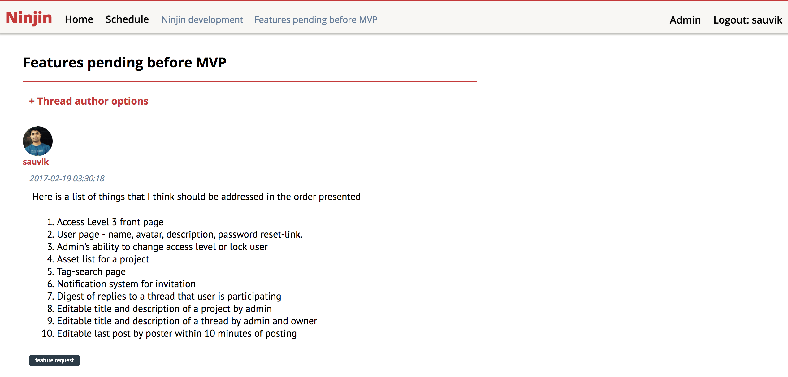 Here is a list of stuff that I will have to do before I can call it a product.