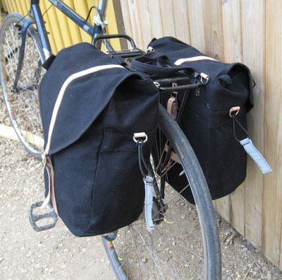 Panniers on a bike. Image from: bicycle-touring-guide.com
