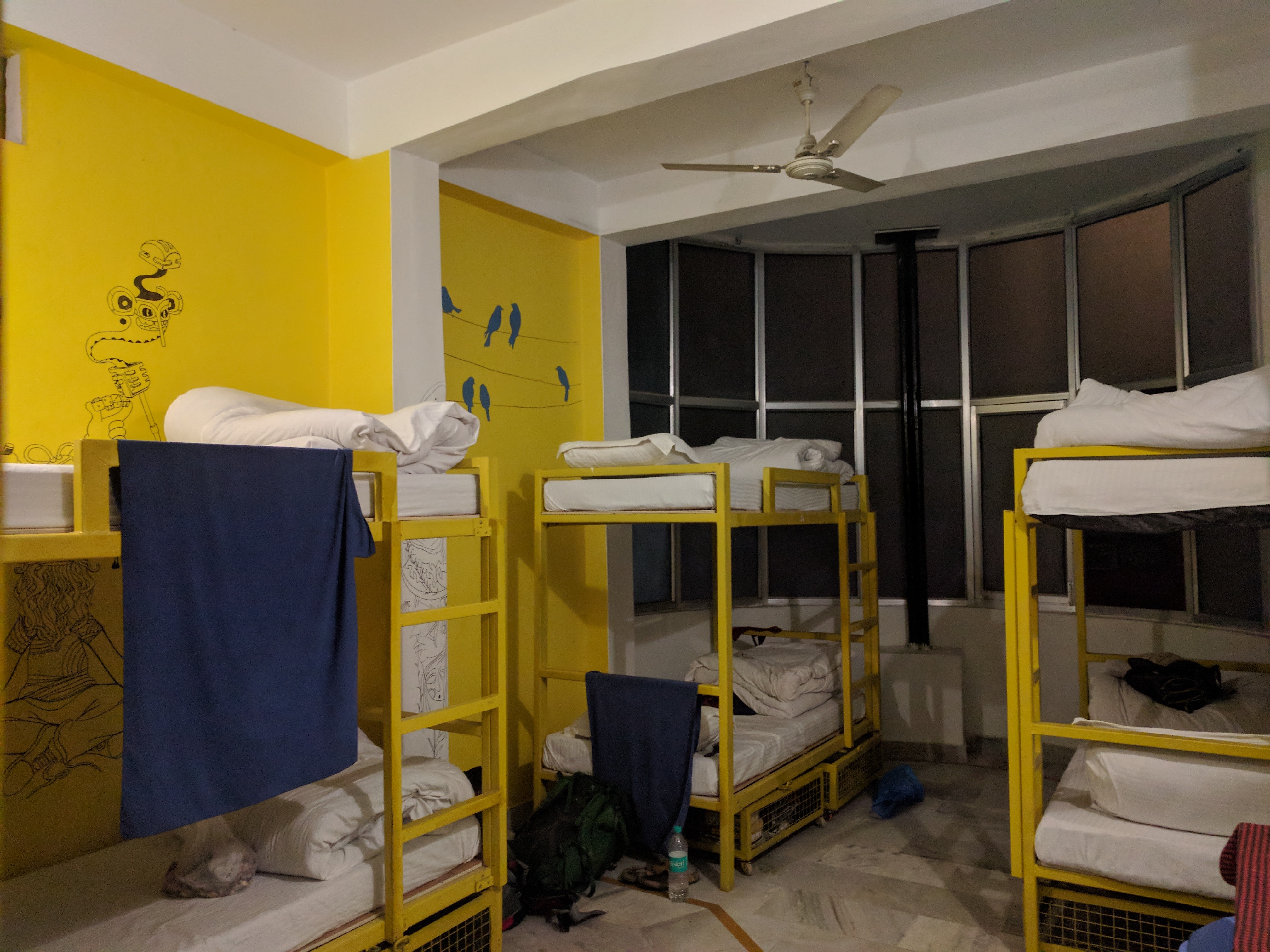 My room in Bunk Stay. Look at all the bunk beds. Despite its resemblance to cheaper dormitories, the rooms and beds were very clean.