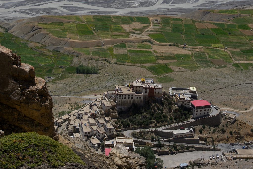 Key monastery from one of Gitte&rsquo;s cliffs.