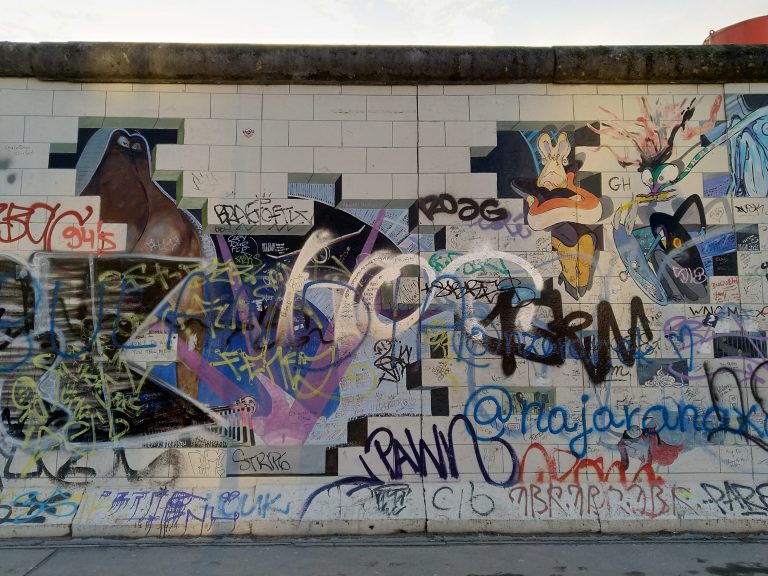 The Wall on The Wall, vandalised.