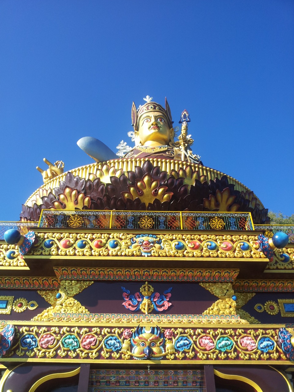 The idol of Padmasambhava from the base of the monastery.
