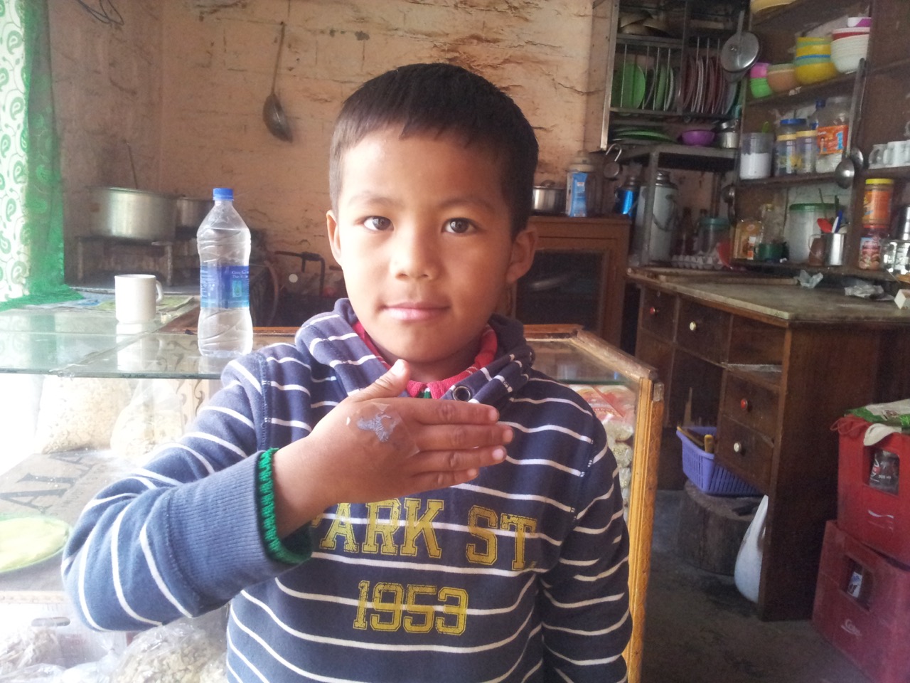 Master Tshering was running around. He had four days of holiday and he was enjoying every bit of it.