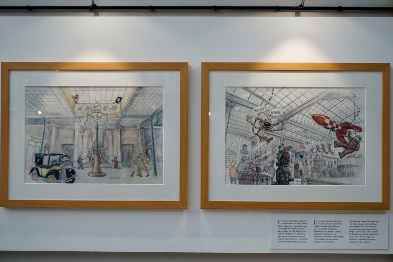 The original plan of the museum drawn by the great Bob de Moor.