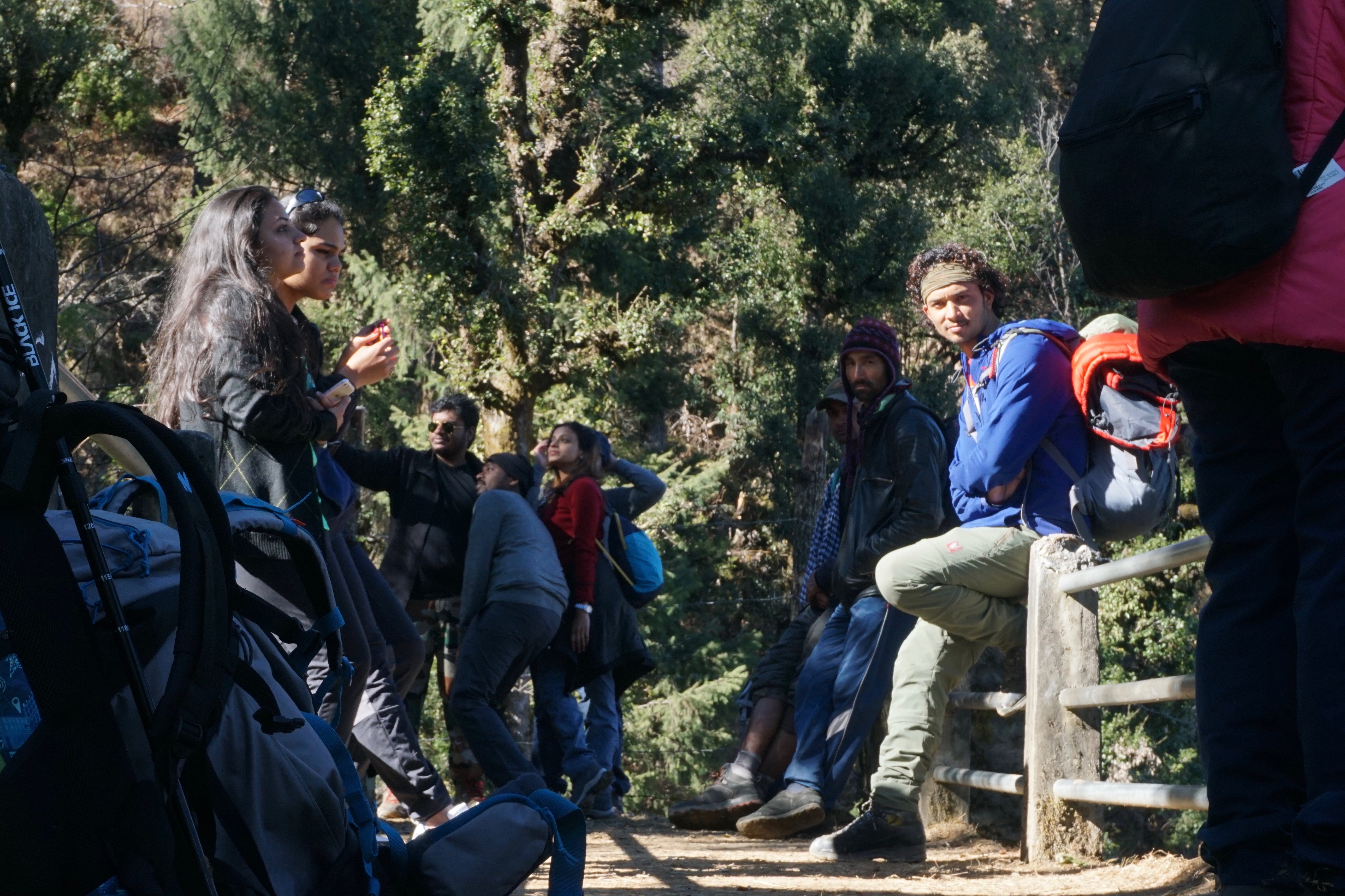 A batch from IIM Lucknow at the tea point.