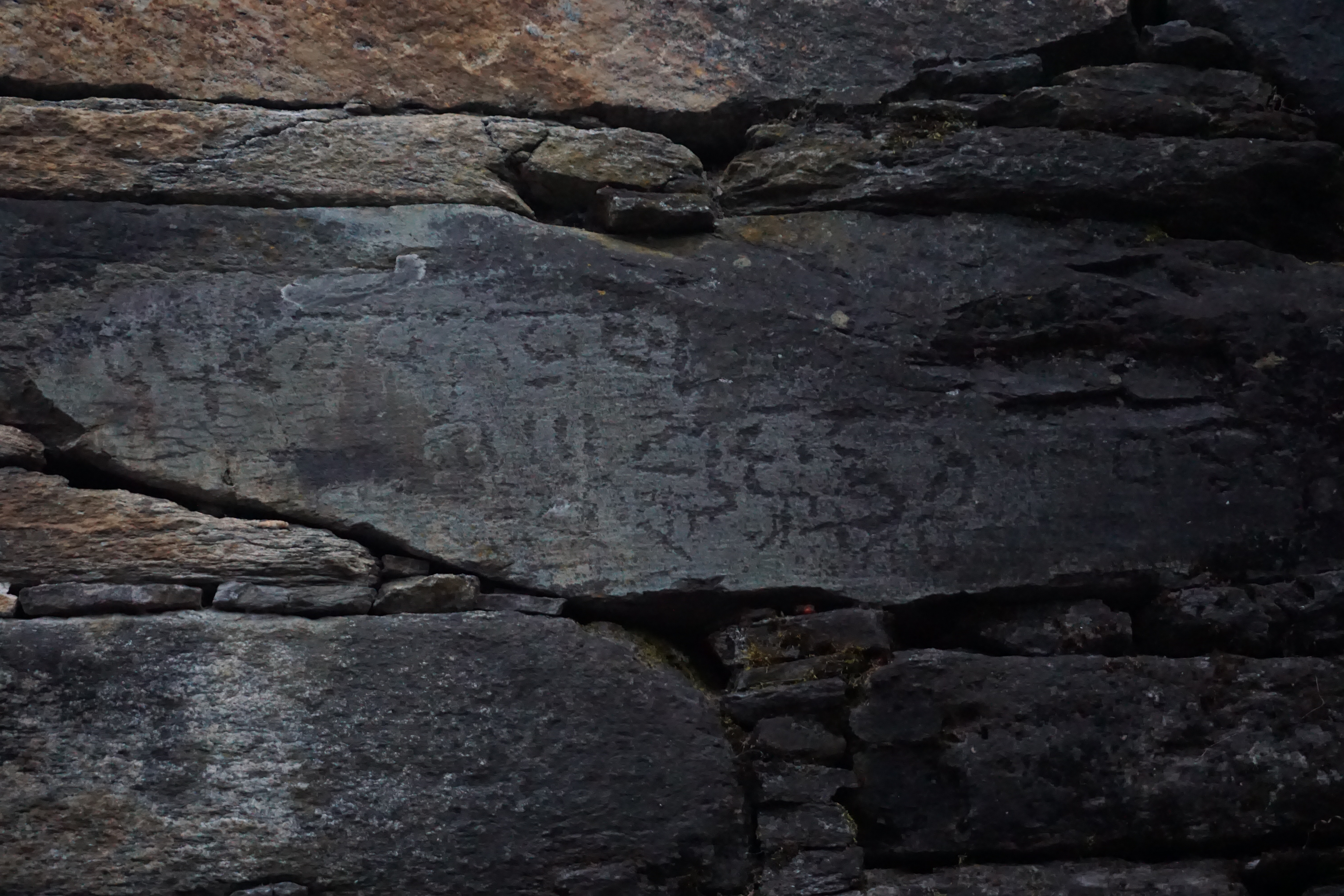 The script of this writing is unknown. Although we were told that this was Chinese, it wasn&rsquo;t. It appeared to be an ancestor of Devanagari.