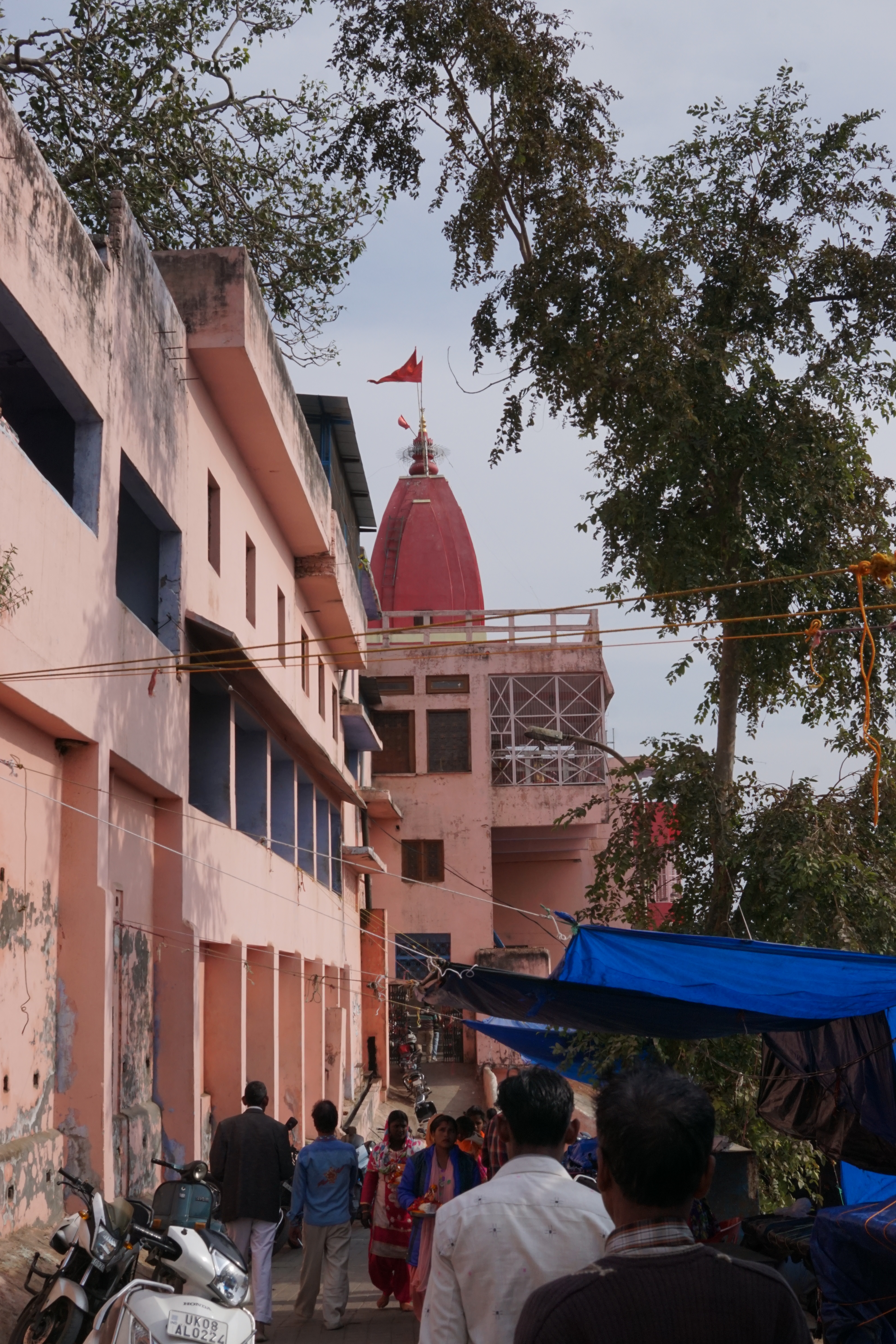 The temple at the top of the hill. The last kilometre hike was characterised by shops trying to sell stuff for offering inside the temple. They also offered free service to keep the shoes but I kept it at the shoe deposit counter inside the temple complex.