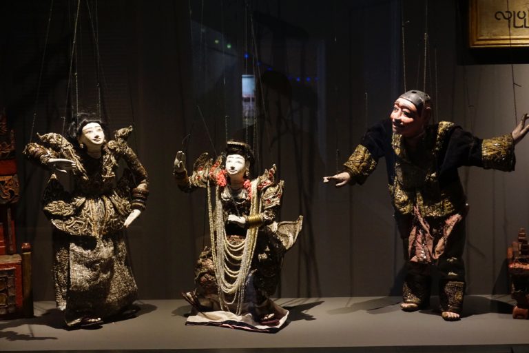 Marionettes of Burmese traditional puppet theatre.