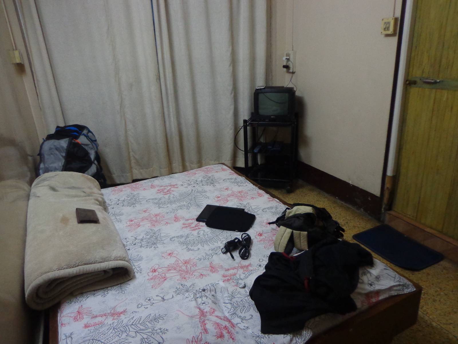 This room of Hotel Swastik was smaller and cheaper than the one we took in Guwahati.