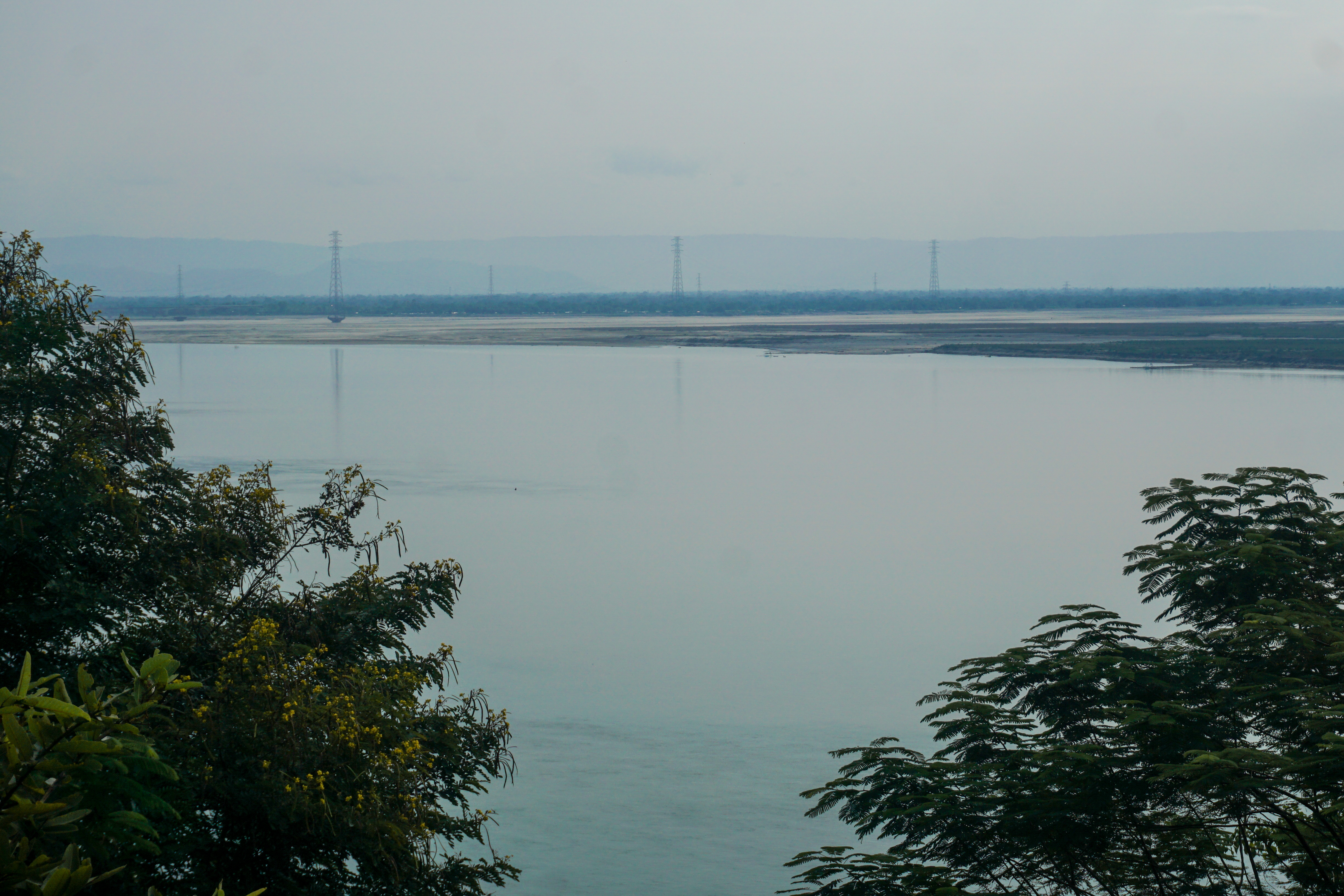A view of the Brahmaputra river from the top of the observation deck&hellip;