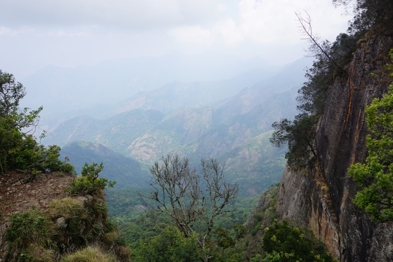 Kodai valley was visible from the elevated view point inside the Gunaa caves compound.