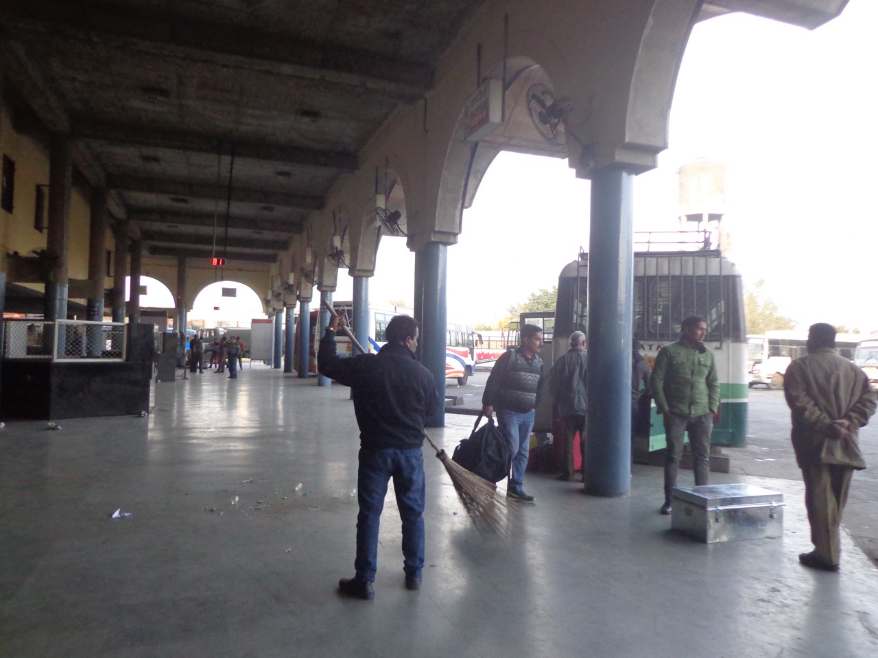 The effects of Swachh Bharat Abhiyan are felt even at the interstate bus terminus.