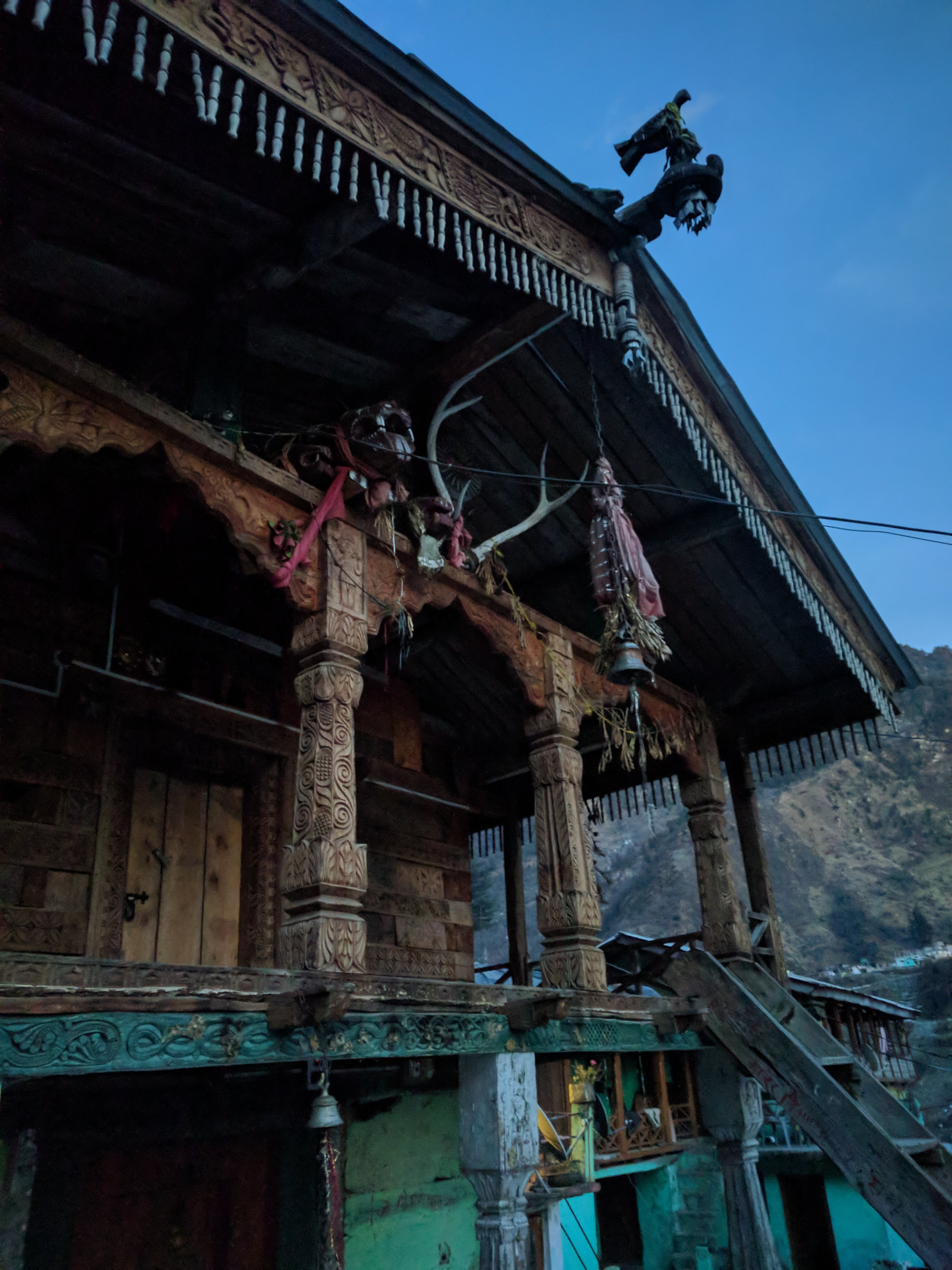 Someshwar temple inside the village.