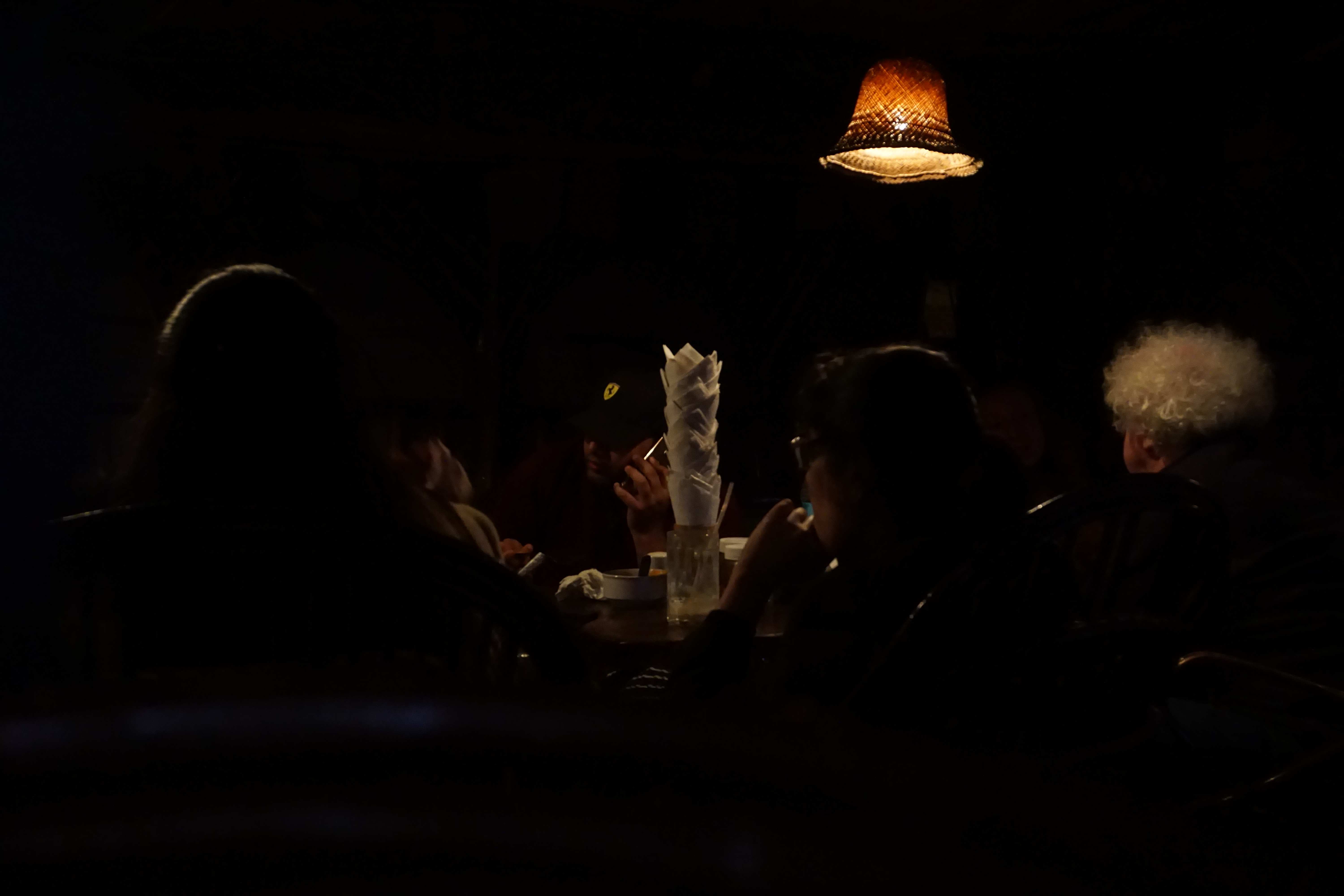 This is the brightest photograph of Little Buddha Cafe that I could take.