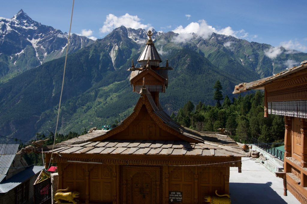Chandika Devi temple. (Again, in the backdrop of the beautiful Kinnaur Kailash range.)