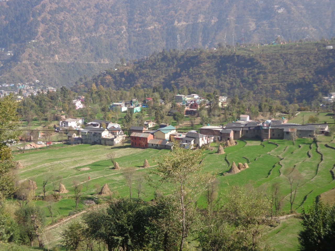 Chamba Valley looked beautiful as the bus travelled through the winding roads.