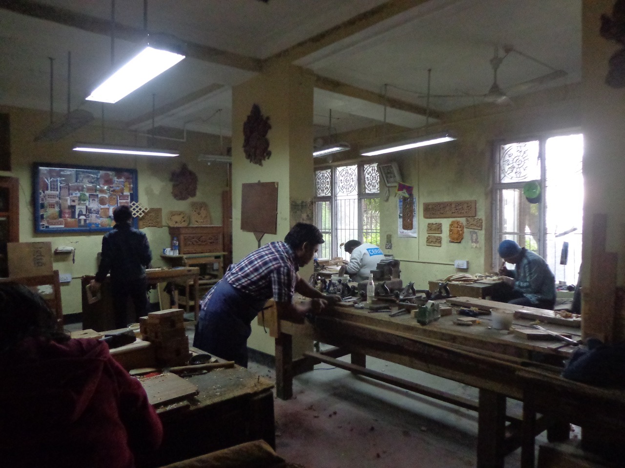The wood craft school inside the institute.