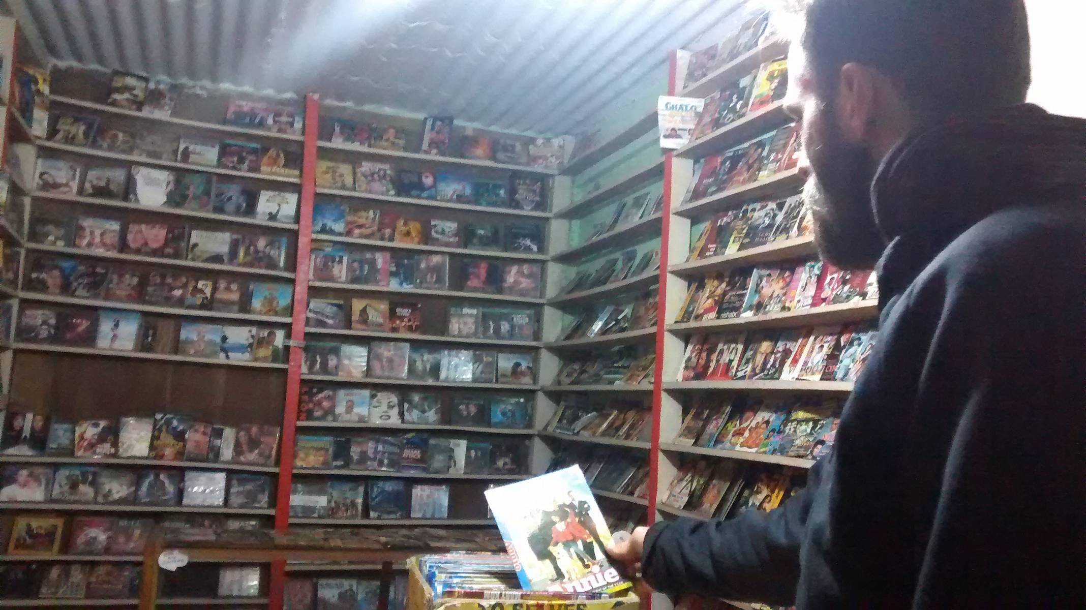 Heprit&rsquo;s box office / DVD rental shop. Image courtesy: Gowri Sankar.