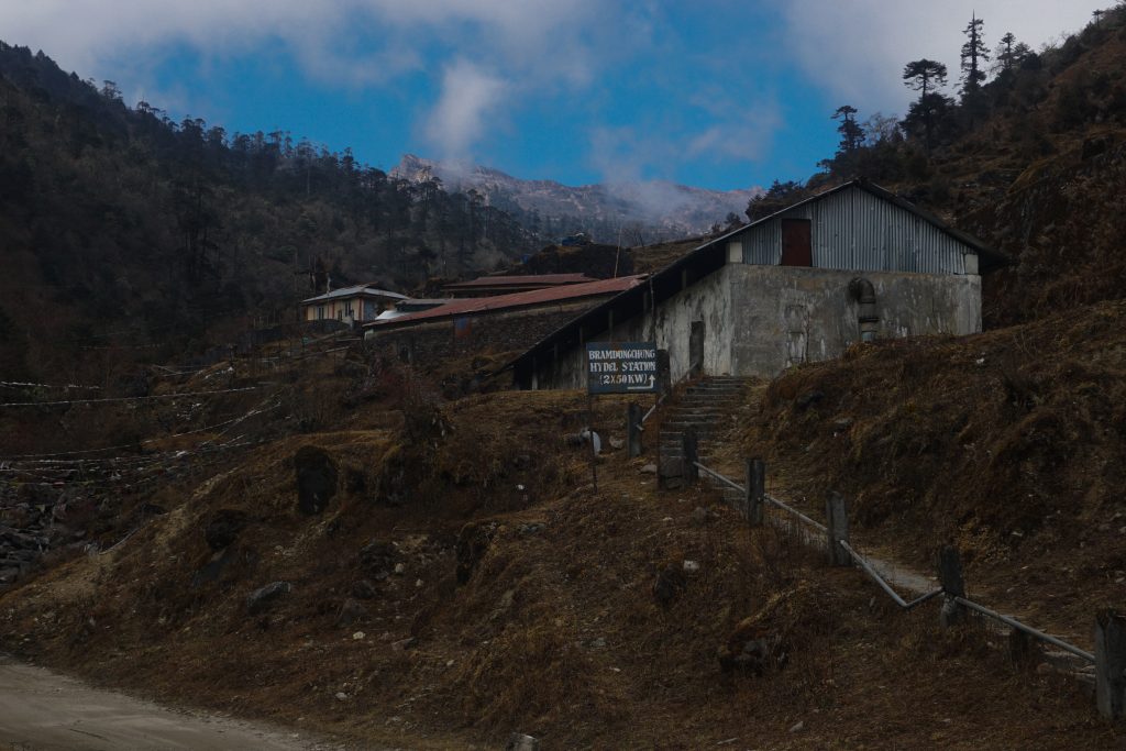 Bramadungchung Hydro-electric power station that I crossed on my way.