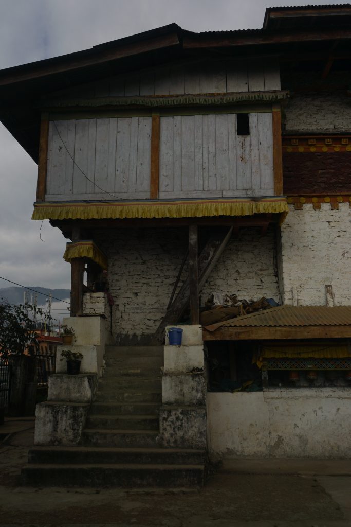 Nehru Gompa. Monks live of the first floor.