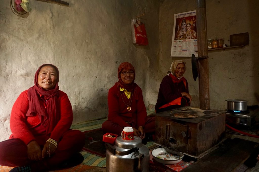 Chhawang Dolma, (also) Chhawang Dolma, and Chhawang Jingsangmo. Chammo Chhawang Dolma in the middle accompanied us to the monastery.