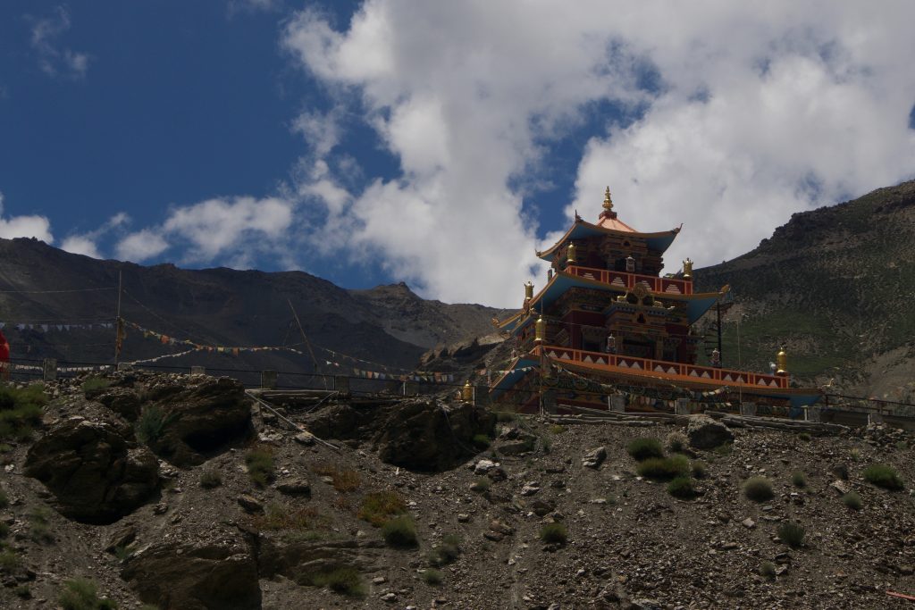 The newly built Giu monastery.
