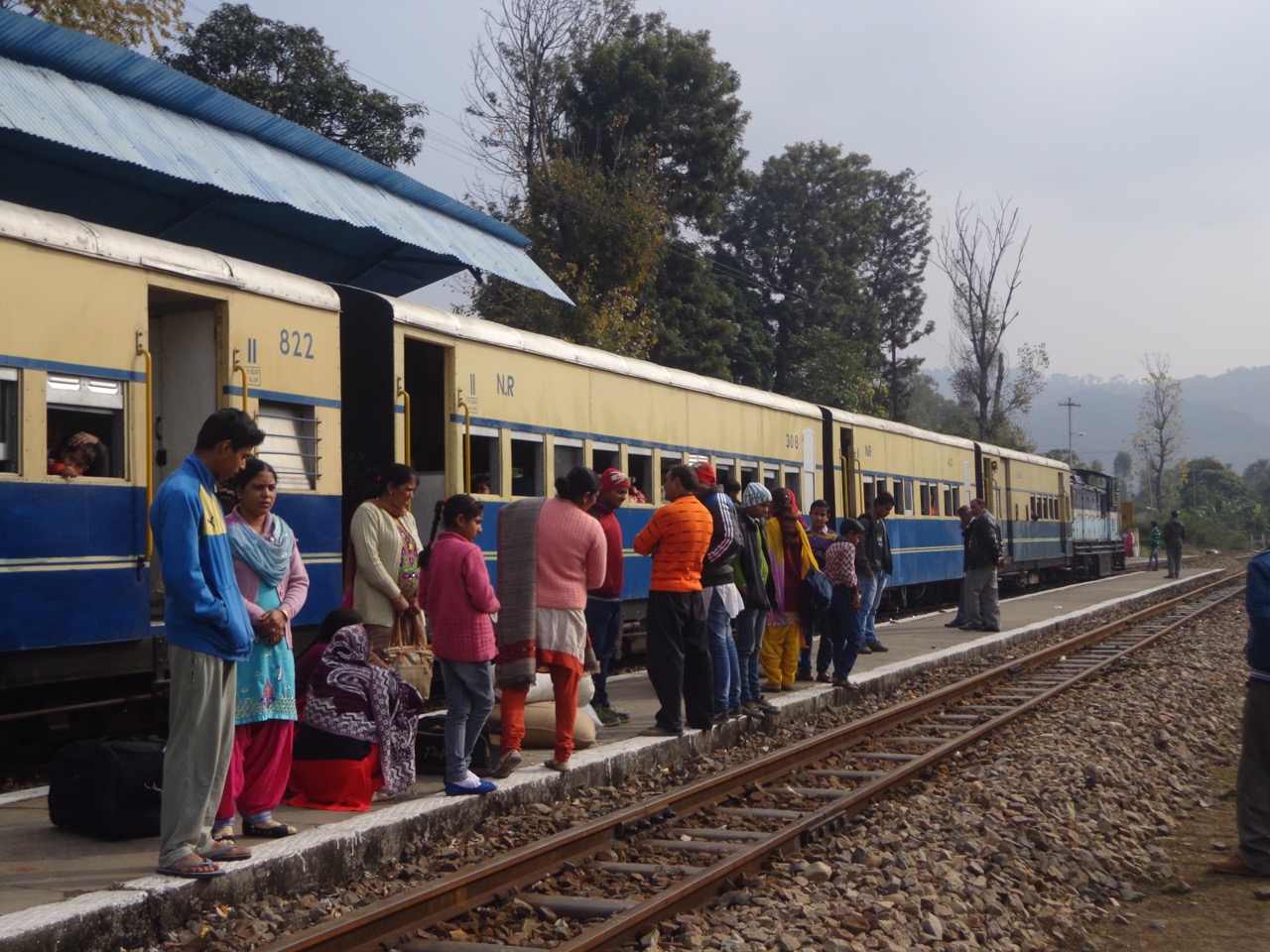 The train stopped for over twenty minutes at Nagrota for crossing.