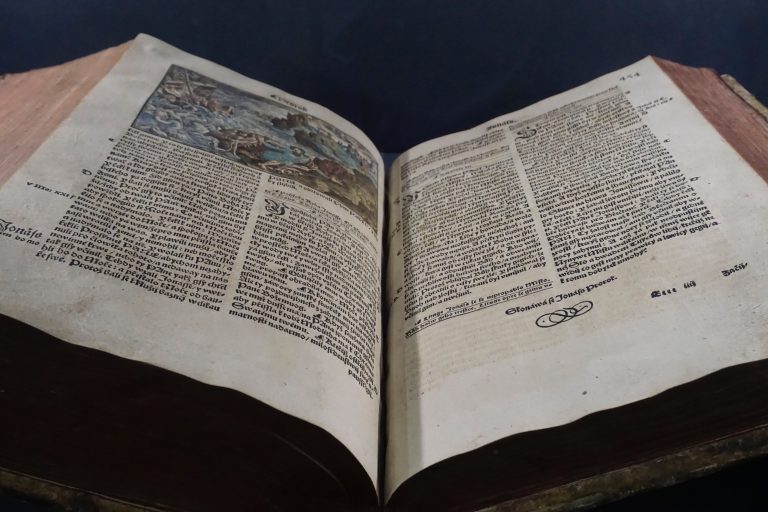 …and a hand written bible, Melantrich’s Bibles