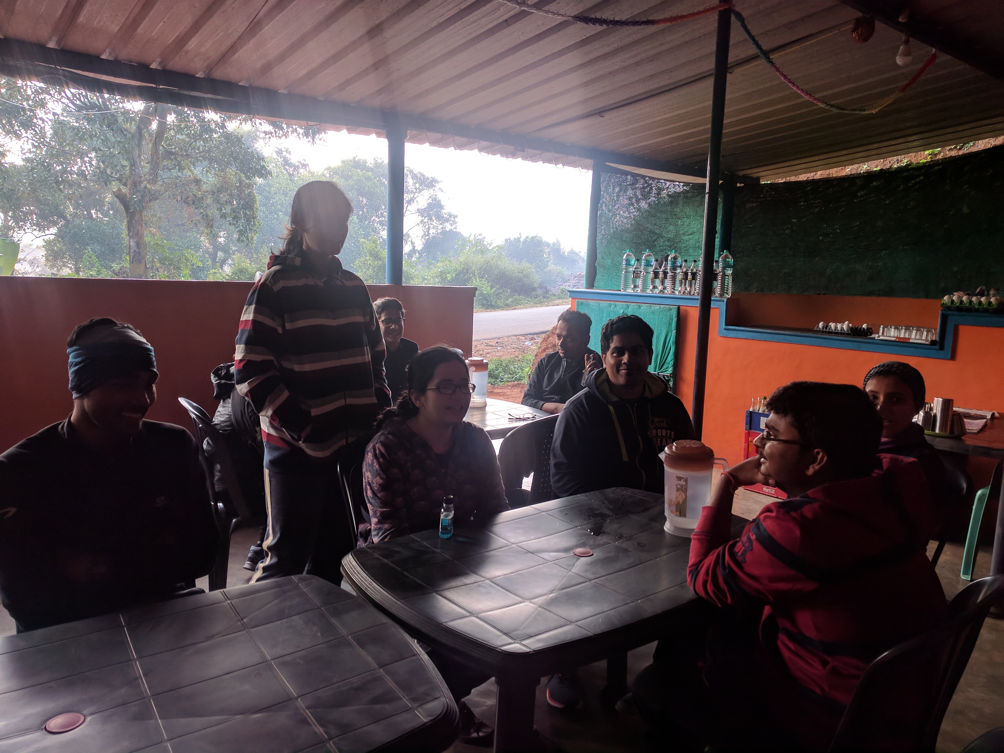 A small breakfast joint at Kudrasthe where we had our food. We packed some stuff for our lunch.