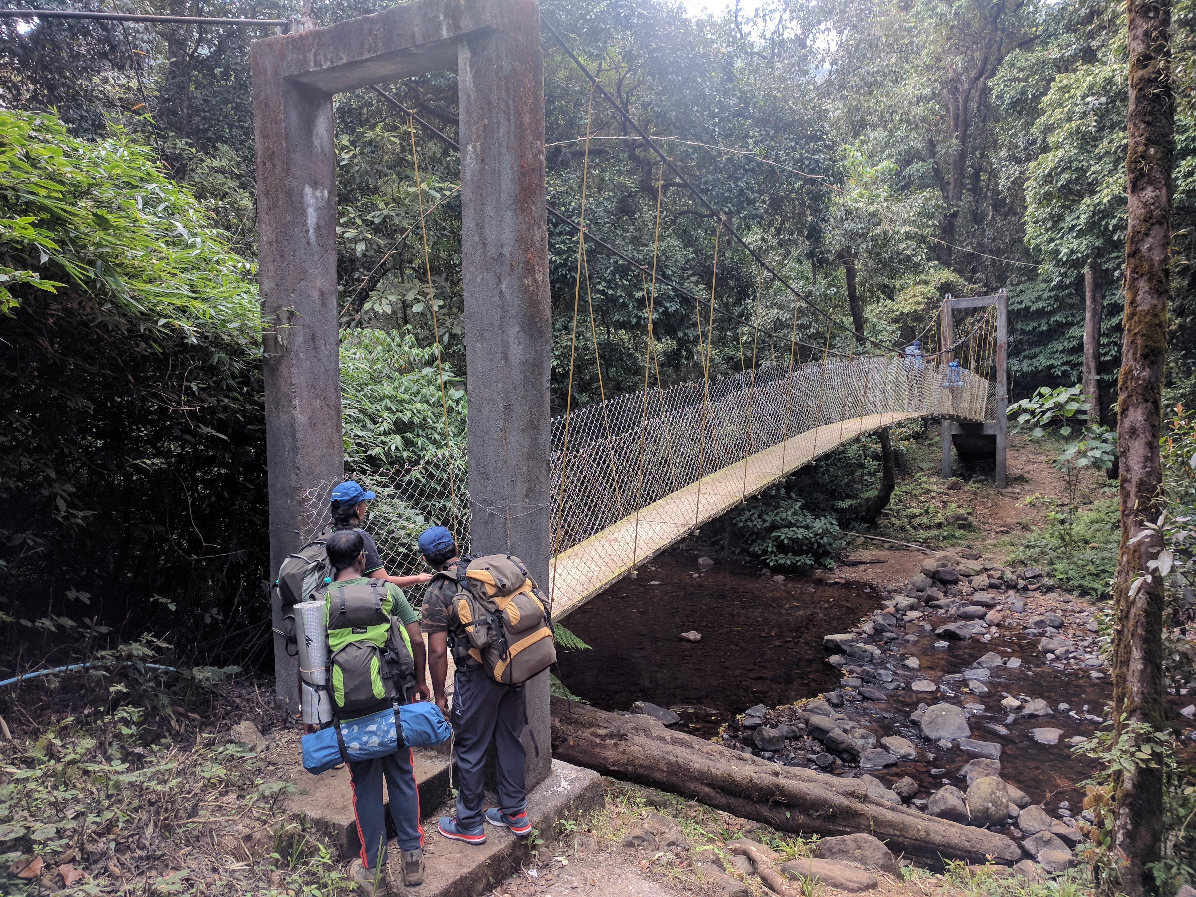 This bridge marks the start of Beedahalli APC jurisdiction and is the entry to the trail.