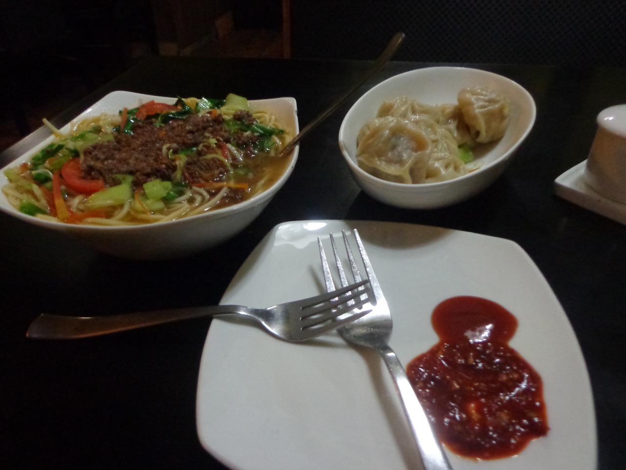 Momos and Thukpa!