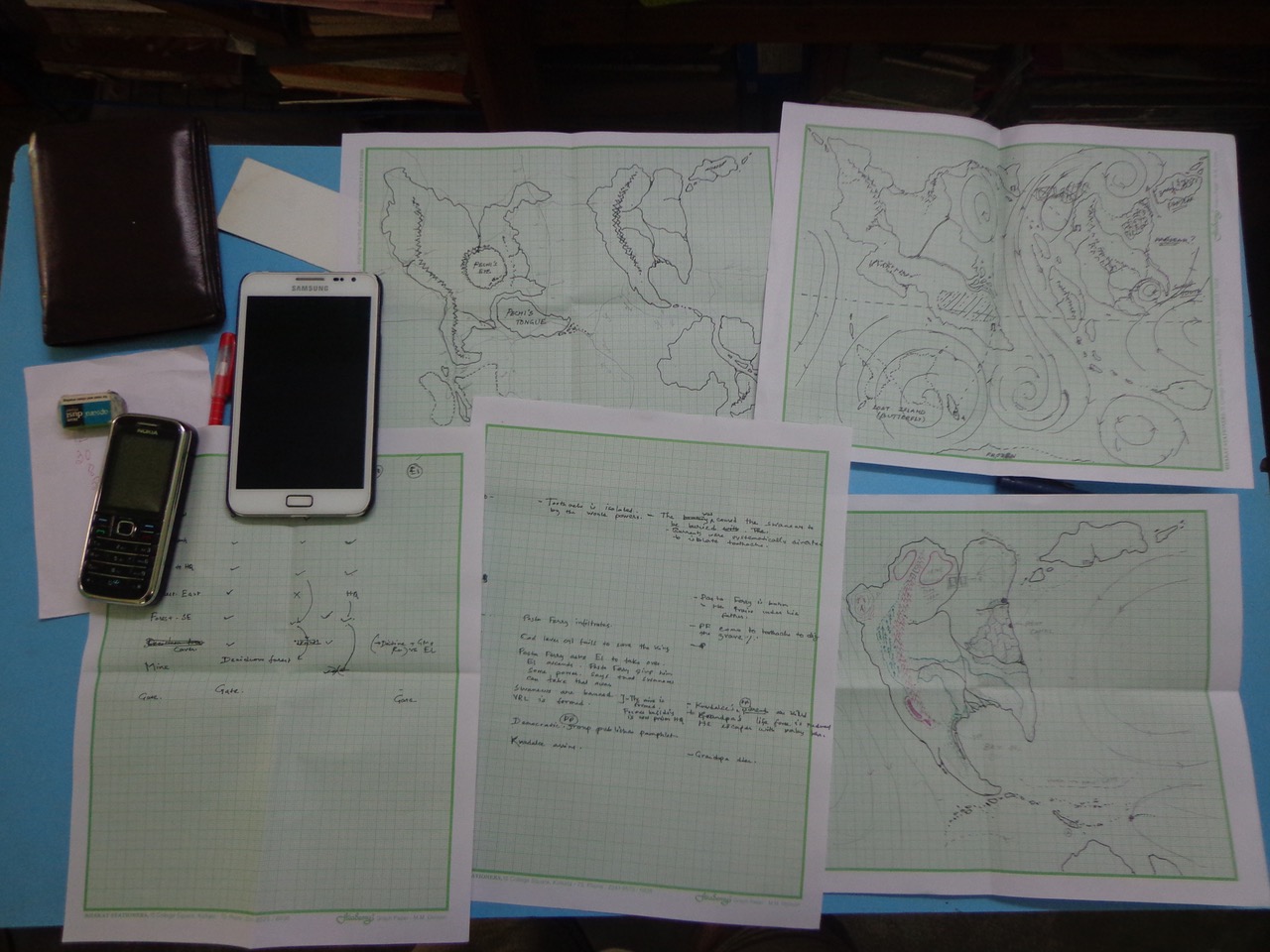 It&rsquo;s all on some graph papers