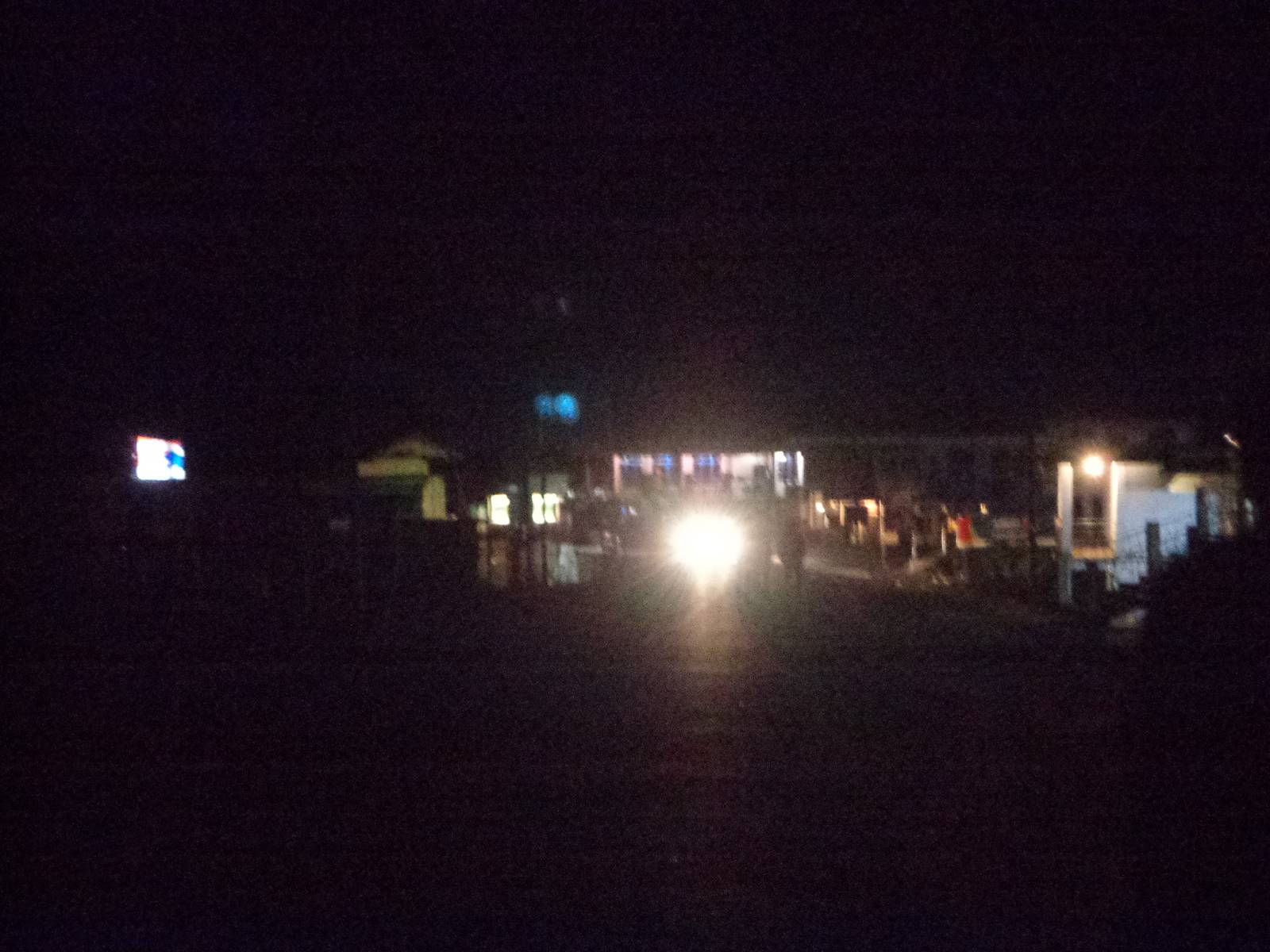 The roads were nearly empty. A small cluster of utility shops near police station was open.