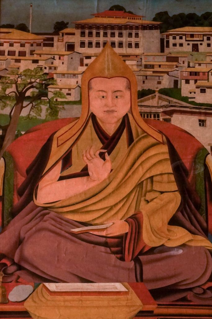 Gyalwa Tsangyang Gyatso—the 6th Dalai Lama. The prayer hall had paintings of all the Dalai Lamas including…