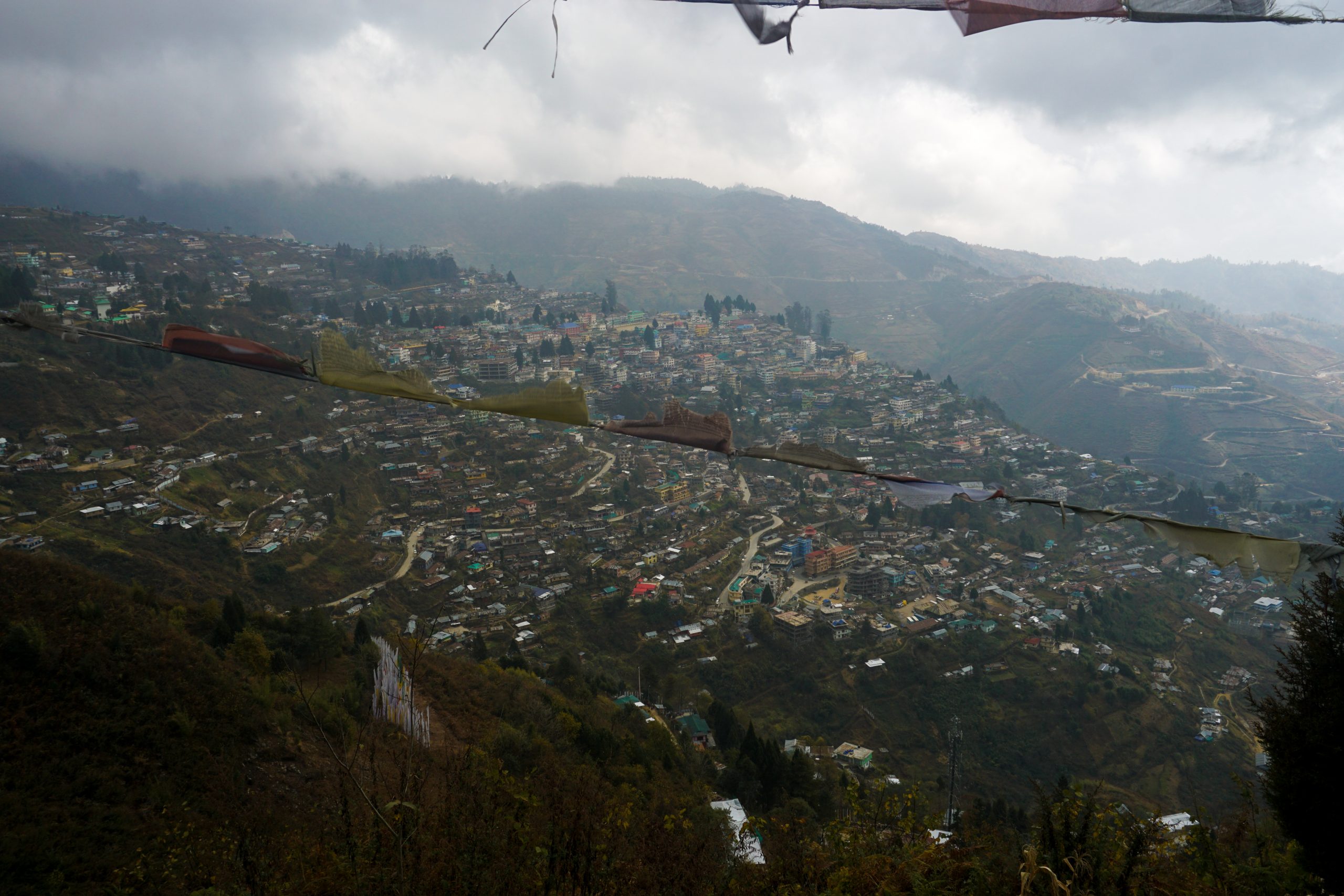 View of Bomdila from the statue…