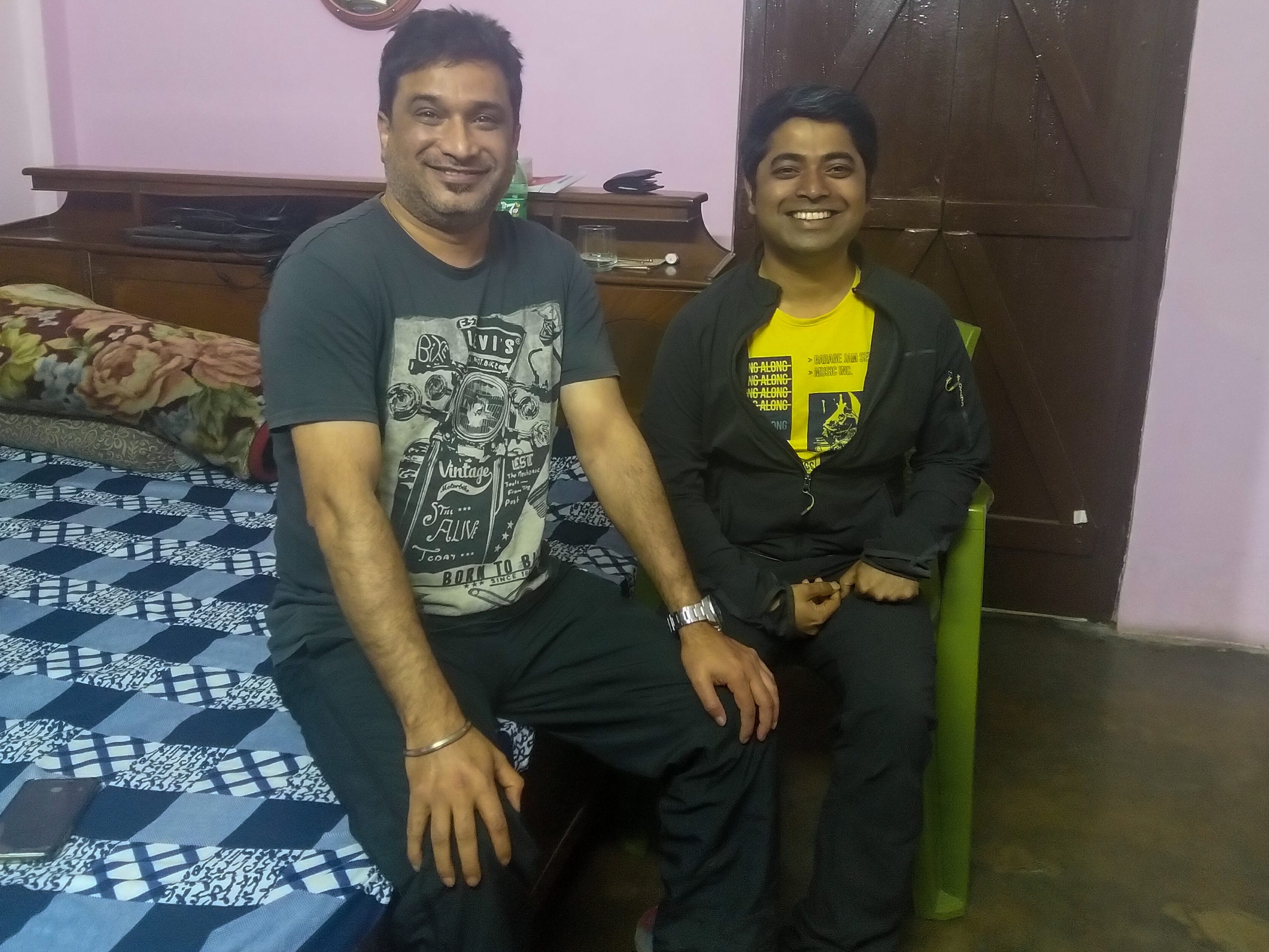 With Subhajit at his Sister’s house.