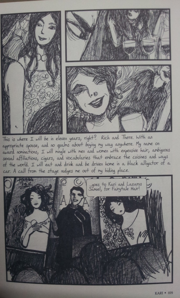 Different mediums are used for panels on the same page. I am unsure of their significance.