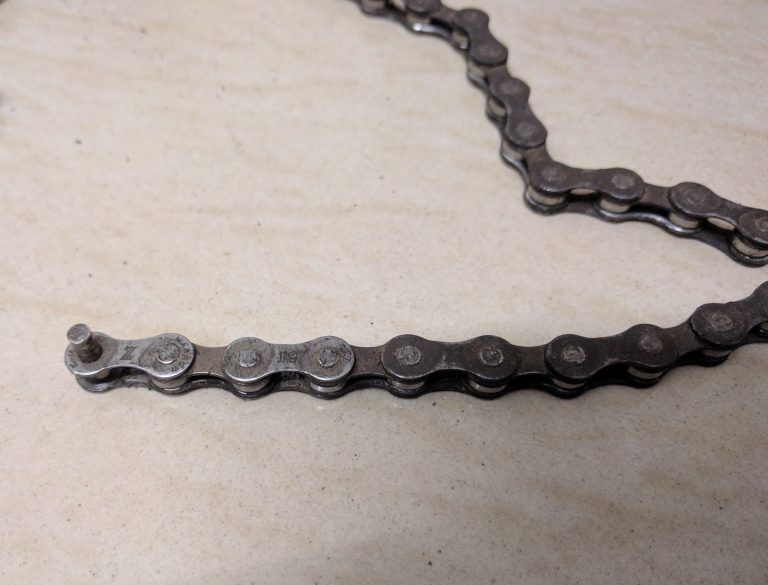 Note the different colour of the last two links.