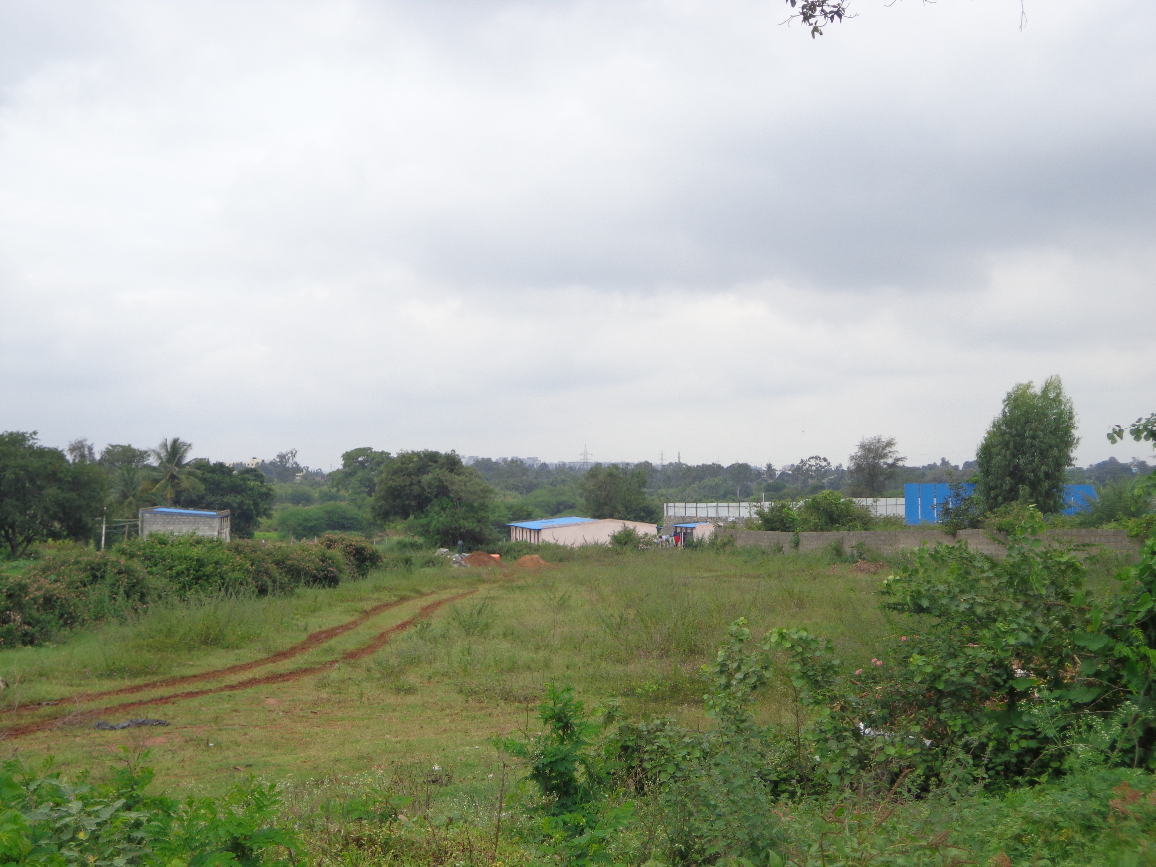 Bangalore real estate is visible near the north-west horizon.