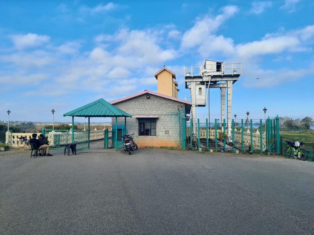 One of the gates of Yagachi reservoir