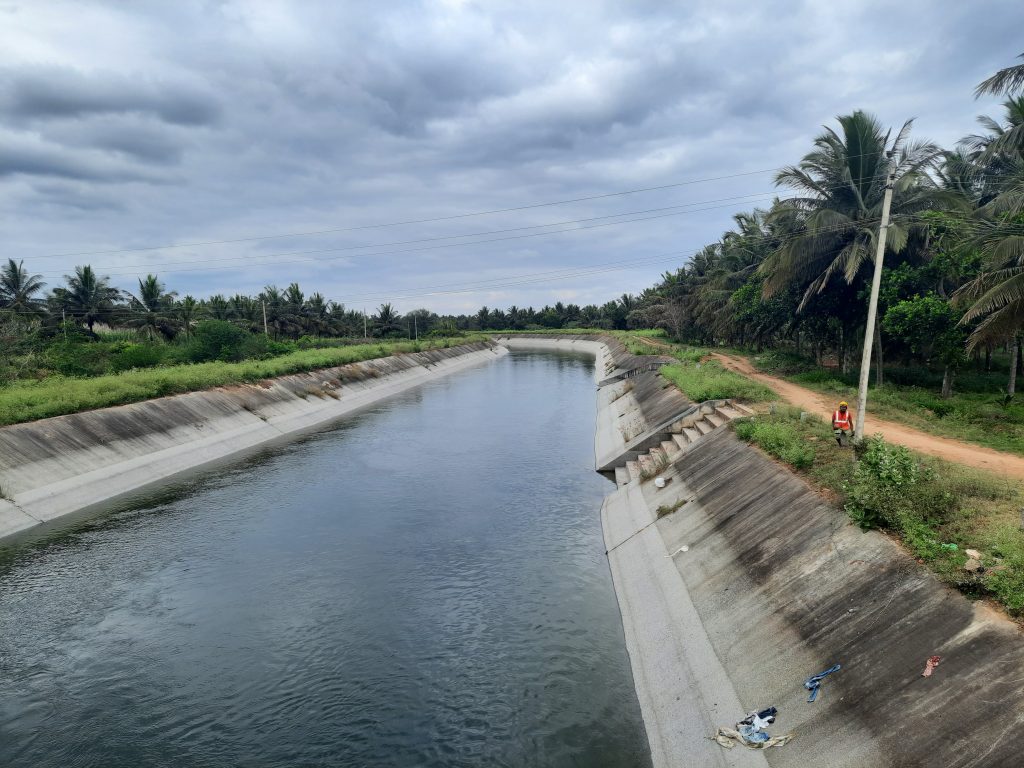A man-made canal near Baragur.