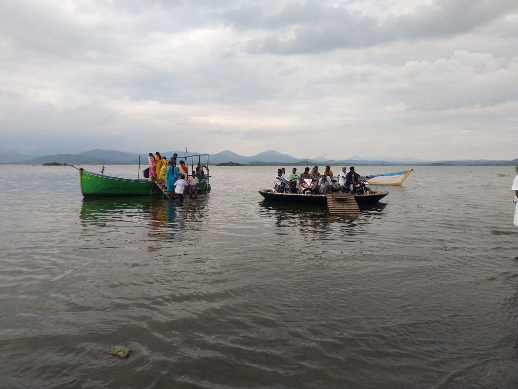 The motorboat and the coracle.