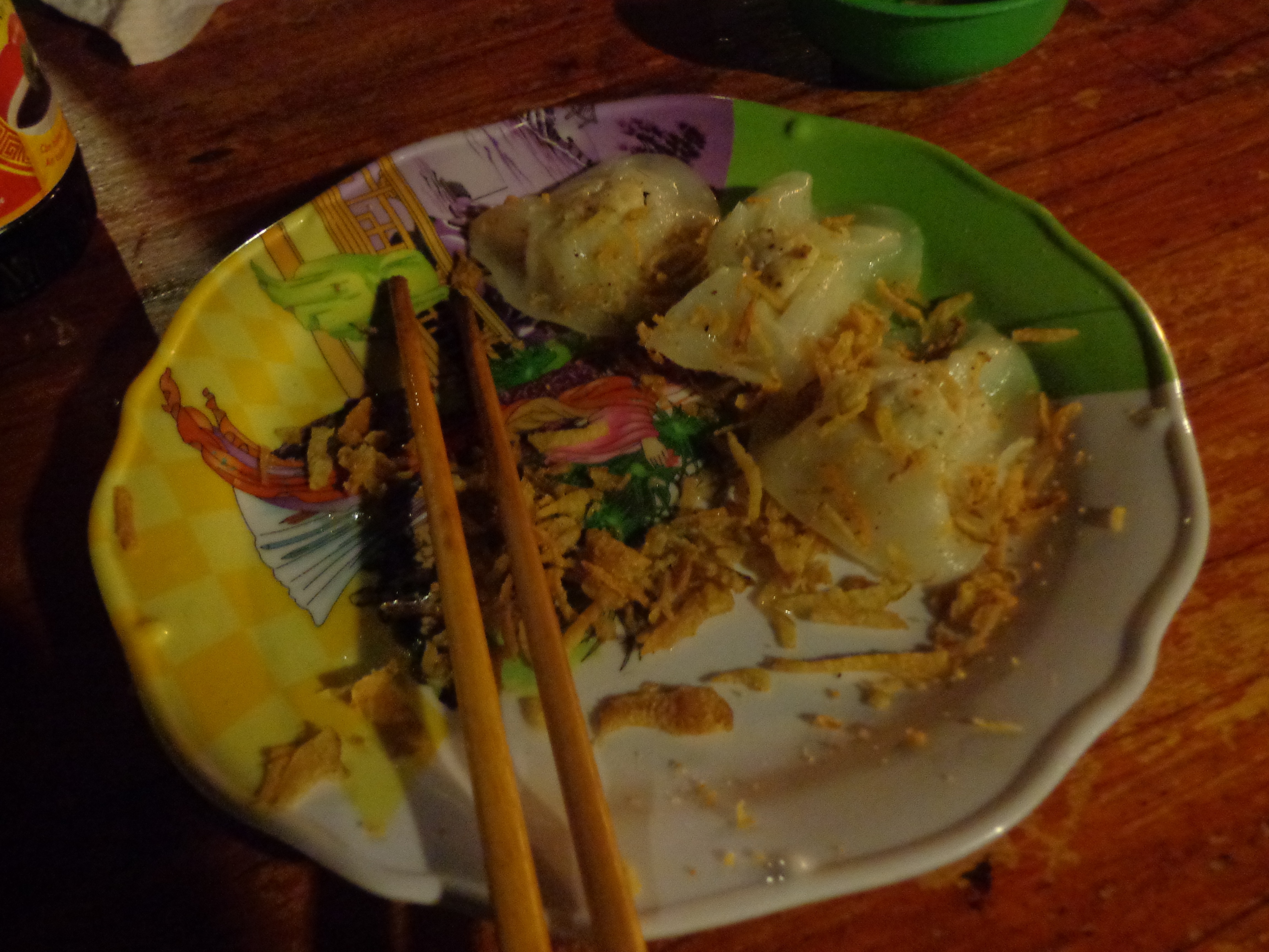 This wonton style dumpling is known as White Rose. This is a recommended dish and is a speciality of Hoi An. Cao lau is another pork based dish. A lot of places offer cooking classes but they don’t teach these dishes.