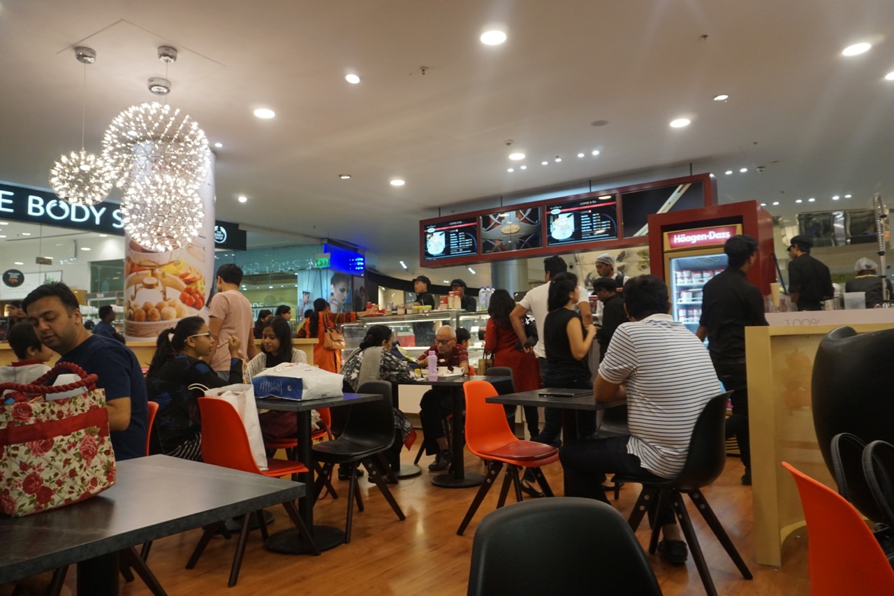 We participated in the calorie fest by having two scoops of ice cream at Haagen Dazs.